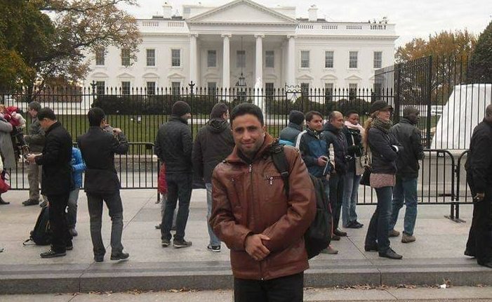 Ali Abu Lahoom at the White House in 2013
