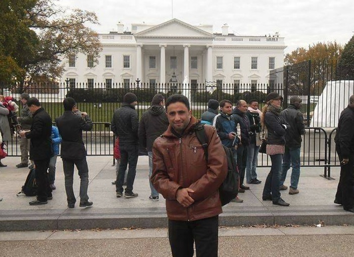 Ali Abu Lahoom at the White House in 2013